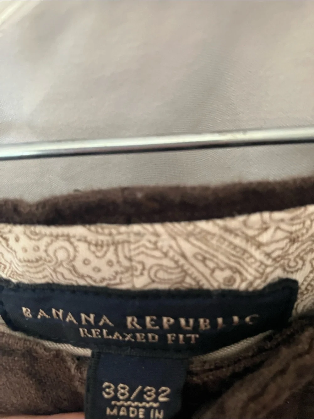 Banana Republic: Brown Linen Blend Pants- 38x32